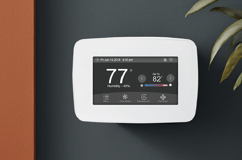 What should I do if the thermostat short-circuits when it encounters water?