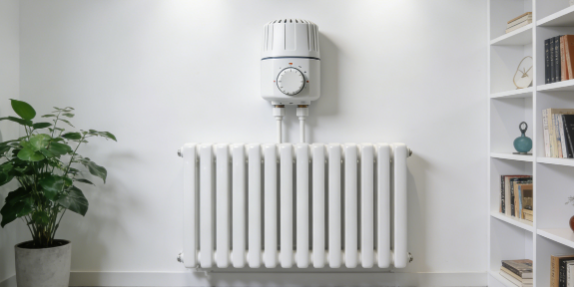 What are the advantages of combining water-based underfloor heating with a smart thermostat?
