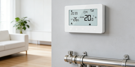 Does the thermostat significantly impact the heating effect of underfloor heating?