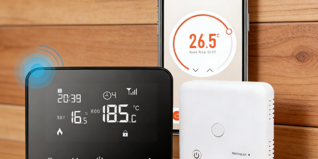 How to set the boiler thermostat temperature for day and night?