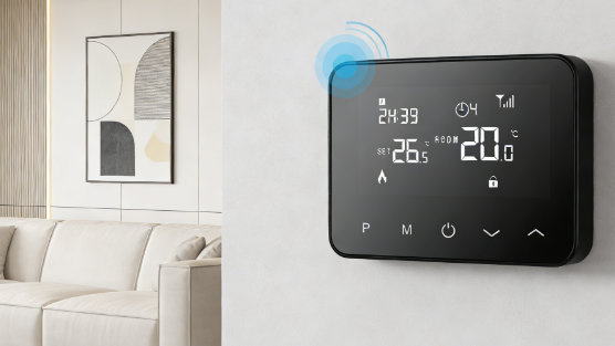 What temperature setting is most comfortable for a boiler thermostat?