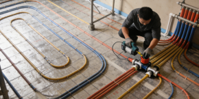 image How does underfloor heating regulate temperature in different rooms?