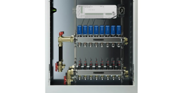 Do two thermostats require a wireless control box for underfloor heating?