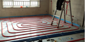 How to efficiently control underfloor heating water temperature?