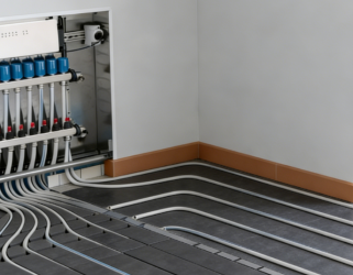 Where is the underfloor heating wiring center installed?