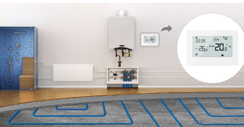 How to Connect a Water-Based Underfloor Heating Thermostat with a Mobile App?