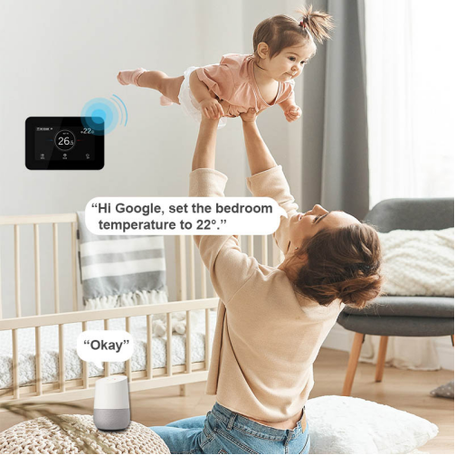 Multifunctional smart touch control thermostat