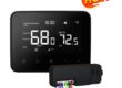 Does the PTAC temperature controller support remote status monitoring?